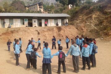 Children playing outside